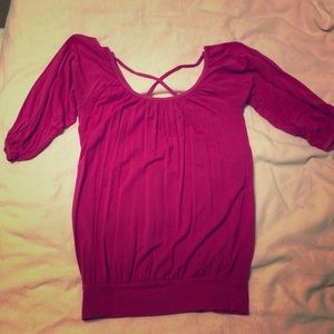 Fuscia flow shirt